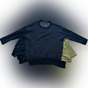 ALEMBIKA Tunic Shirt Women’s Medium Oversized Top Geometric preowned